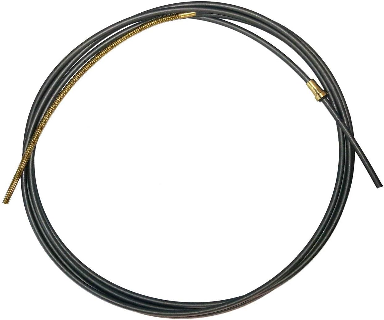 Teflonseele schwarz 1,2-1,6 x 4,0 x 4 m für MIG/MAG Schlauchpaket mit Messingspirale