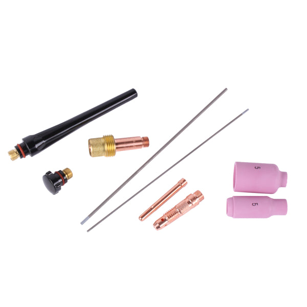 Set WELDINGER WIG-Schweißgerät WE 204P ACDC LCD mit WIG-Set 1