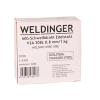 Thumbnail for MIG V2A 0,8 mm 1,0 kg Edelstahlschweißdraht 308L 1.4316 WELDINGER - Plattners Schweiss Shop