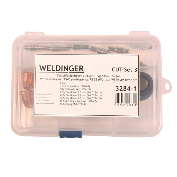 WELDINGER CUTSet3 Plasmaschneider-Verschleißteileset PS55 PS56 und PS45 professional