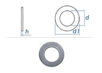 Thumbnail for Unterlegscheiben Edelstahl A2 DIN 125 Form A 140 HV blank - Plattners Schweiss Shop