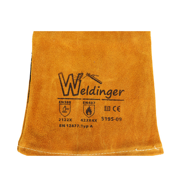 MAG pro Schweißerhandschuhe gold Rindnarbenleder/Rindspaltleder